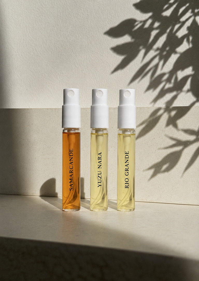 Coffret découverte Noble Essence 3 x 2 ml avec Samarcande, Yuzu Nara et Rio Grande